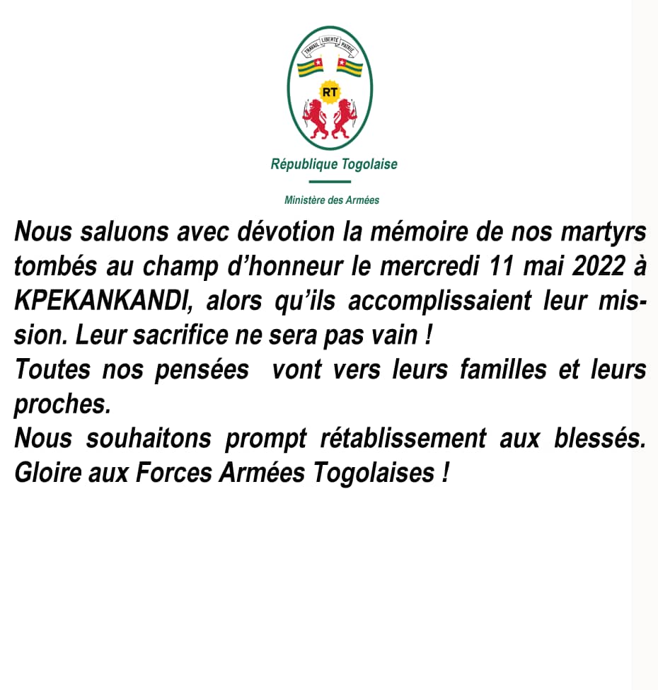 DefenseTg's tweet image. #ForcesArméesTogolaises