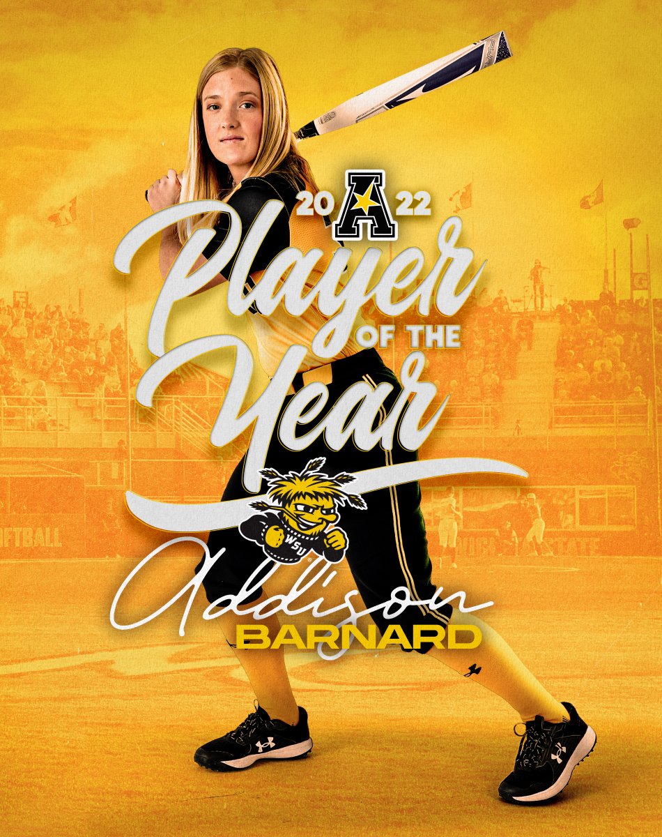 🏆 𝗣𝗟𝗔𝗬𝗘𝗥 𝗢𝗙 𝗧𝗛𝗘 𝗬𝗘𝗔𝗥 🏆

The nation's Home Run and RBI leader is also your <a href="/American_SBall/">American Softball</a> Player of the Year!

Back-to-Back seasons the POY resides in Wichita.