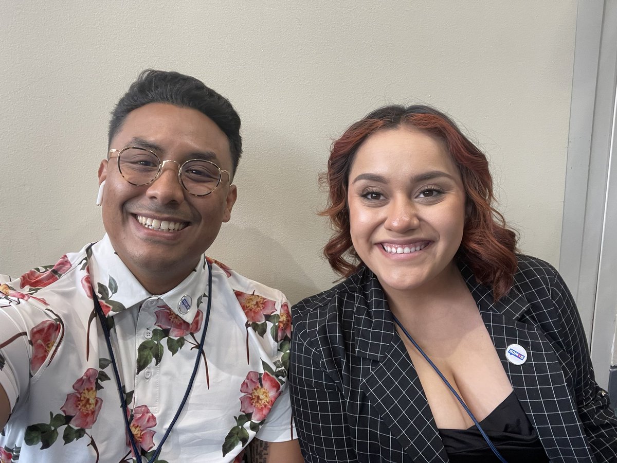 ericeborja's tweet photo. .@_mariaitzel and I at #AVSummit2022 - making sure to spread the @SomosVotantes message: Latino voters WILL be a force in the midterms! https://t.co/HVeawfjjKQ