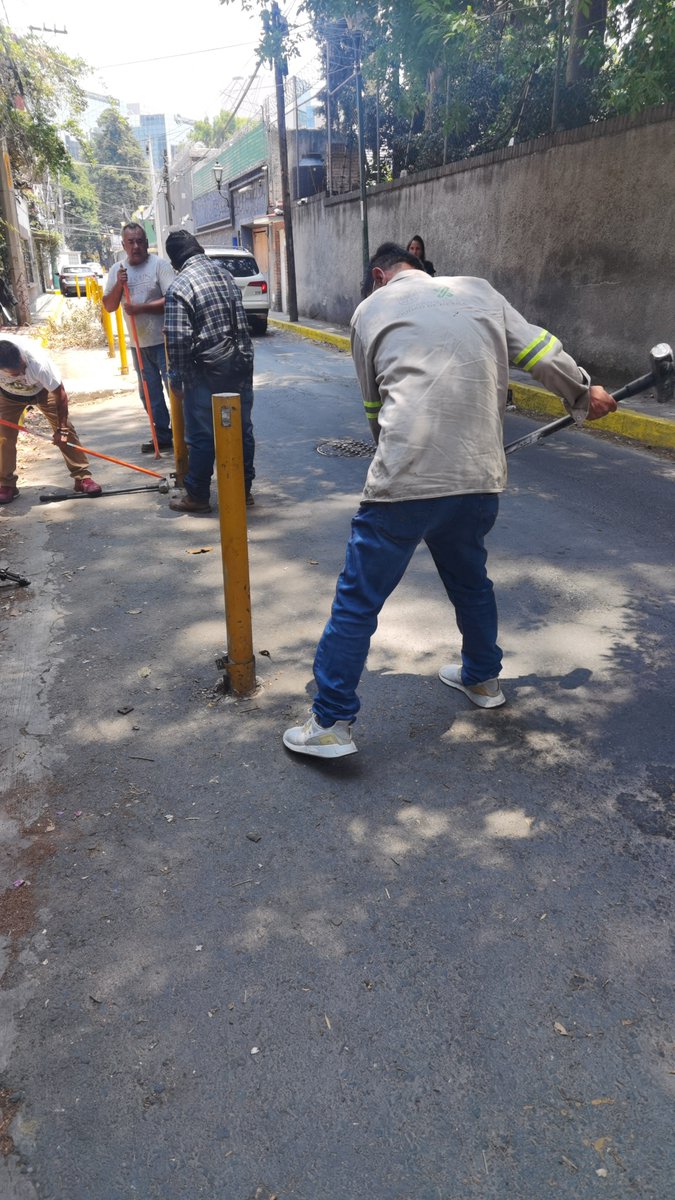 FonseFlin's tweet photo. @lialimon en La alcaldía de Álvaro Obregón no tenemos quien barra las calles, pero si tenemos policías armados que se llevan los postes para ordenar las vialidades que tenemos que proteger los vecinos https://t.co/ewBfBQD1IL