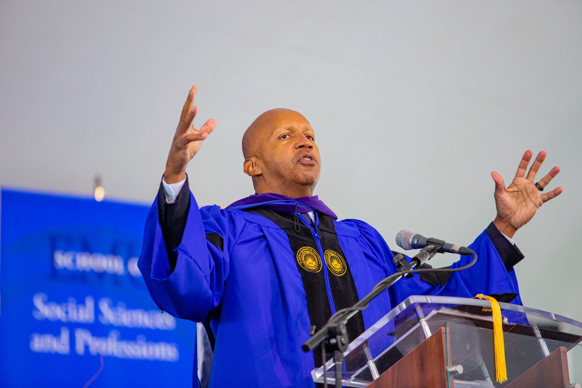Introducing Bryan Stevenson PhD '22!!
.
.
We were graced by the presence and wisdom of Bryan Stevenson for our Commencement Day festivities. Bryan also joined the Class of 2022 by accepting an honorary doctorate, one of only two to be awarded in EMU's history.