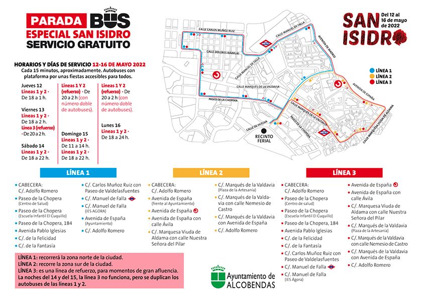 Alcobendas_Poli's tweet photo. !!!!Al recinto ferial en transporte público y colectivo!!!!🚌🚌. El departamento de Movilidad del Ayuntamiento de Alcobendas pone en marcha hasta tres líneas circulares gratuitas para acceder al recinto ferial dejando el coche en casa.
#MovilidadSostenible
#SomosParteDeTi
INFO👇 https://t.co/NoiSdDIqfy
