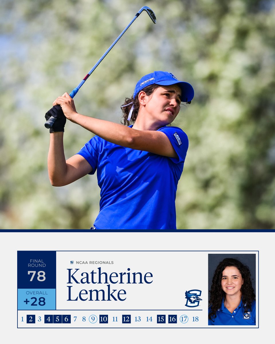 CreightonWGolf's tweet image. ⛳️BIG EAST Champ
⛳️BIG EAST Freshman of the Year
⛳️First Team All-BIG EAST
⛳️Program's First Postseason Qualifier

@katlem5220 wrapped up her rookie season on Wednesday at Regionals.

Photos: gocreighton.com/galleries?gall…

Recap: GoCreighton.com/WGOLF051122

Scores: gocreighton.com/2022NCAAgolfsc…