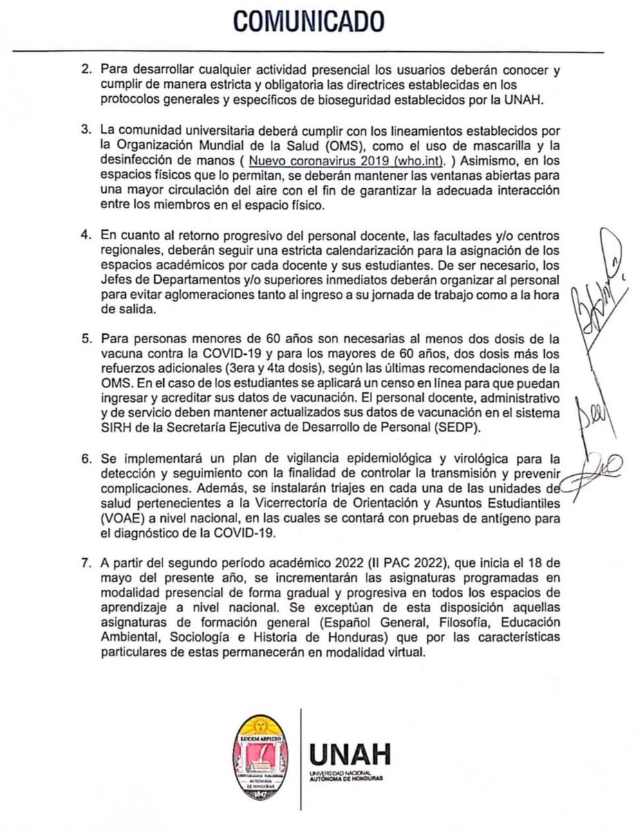 UNAHoficial's tweet photo. COMUNICADO sobre el retorno gradual y progresivo a la presencialidad de las distintas actividades académicas. https://t.co/u7iz051Ovl