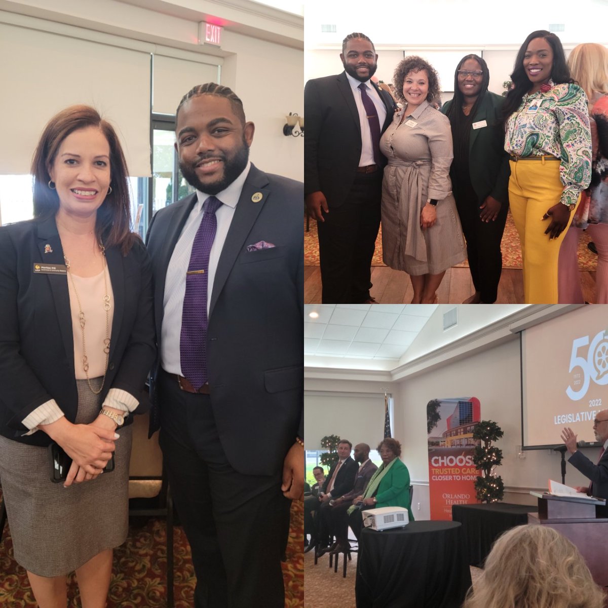 Enjoyed the <a href="/WOChamber/">The West Orange Chamber of Commerce</a>'s legislative luncheon today with Representatives McCurdy and Thompson and Senator Brodeur. Thanks to <a href="/UCFGov/">UCF Government & Community Relations</a> for letting me kick it at their table.