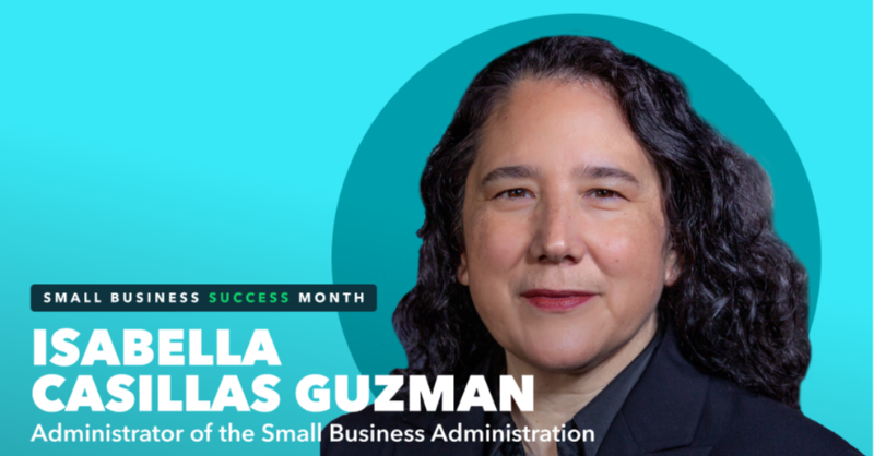 QuickBooks's tweet photo. Whether you're a small biz wiz or just starting out, join our Town Hall event on May 19th at 1pm ET for a discussion exploring solutions to issues faced by small businesses. Hear from special guests, like Isabella Casillas Guzman, the U.S. SBA Administrator. #SmallBizSuccess