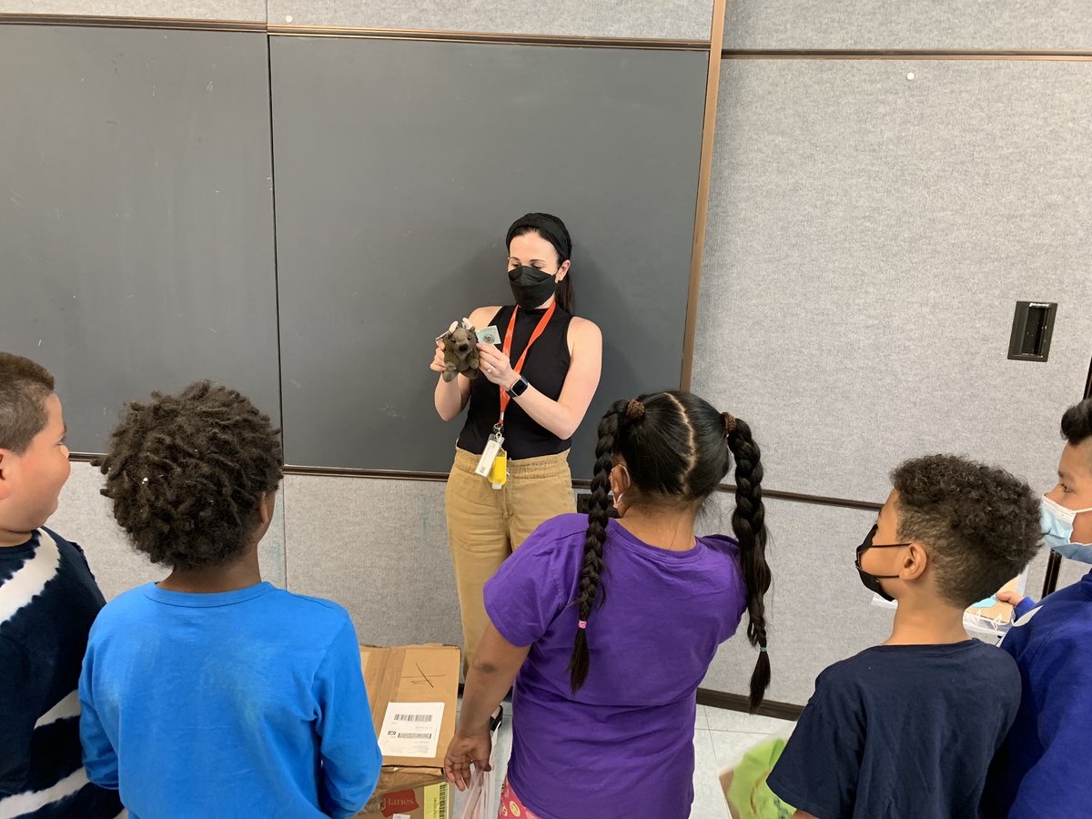 APSChristensen's tweet photo. What a thrill to meet our new friend @BuddyBisonTrips today! We can’t wait to take #BuddyBison on outdoor adventures with our families! @APSDrew @APSDrwDragonDEN https://t.co/LgRFLgr56A