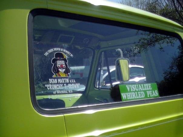 vl_gaffney's tweet photo. Hey, internet, I’m looking for a truck. Not just any truck, a bright yellow-green Ford Econoline family heirloom sold 10 or so years ago in the #AustinTX area. If you have it, I’d like to buy it back. Boost this if you can, please. #VisualizeWhirledPeas https://t.co/DrIkb1w8s5