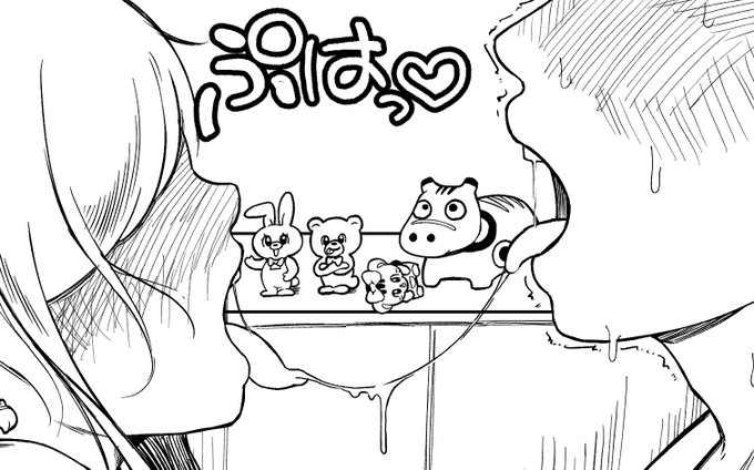 濃厚なちゅーをガン見するミニチュアフィギュア軍団 