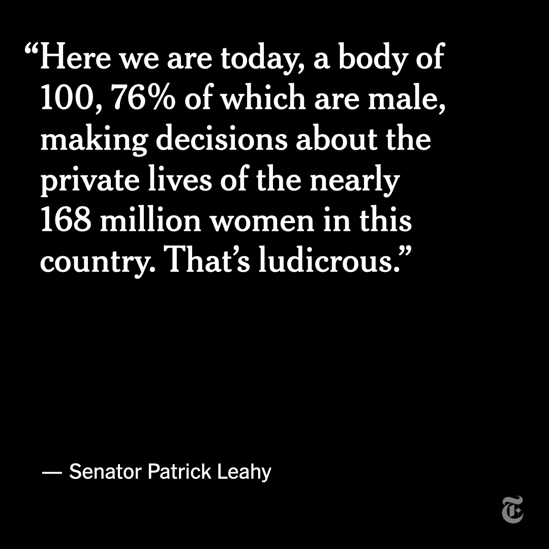 The majority of #SCOTUS want to return us to a time when women had little to no say about much of anything that impacted their lives.