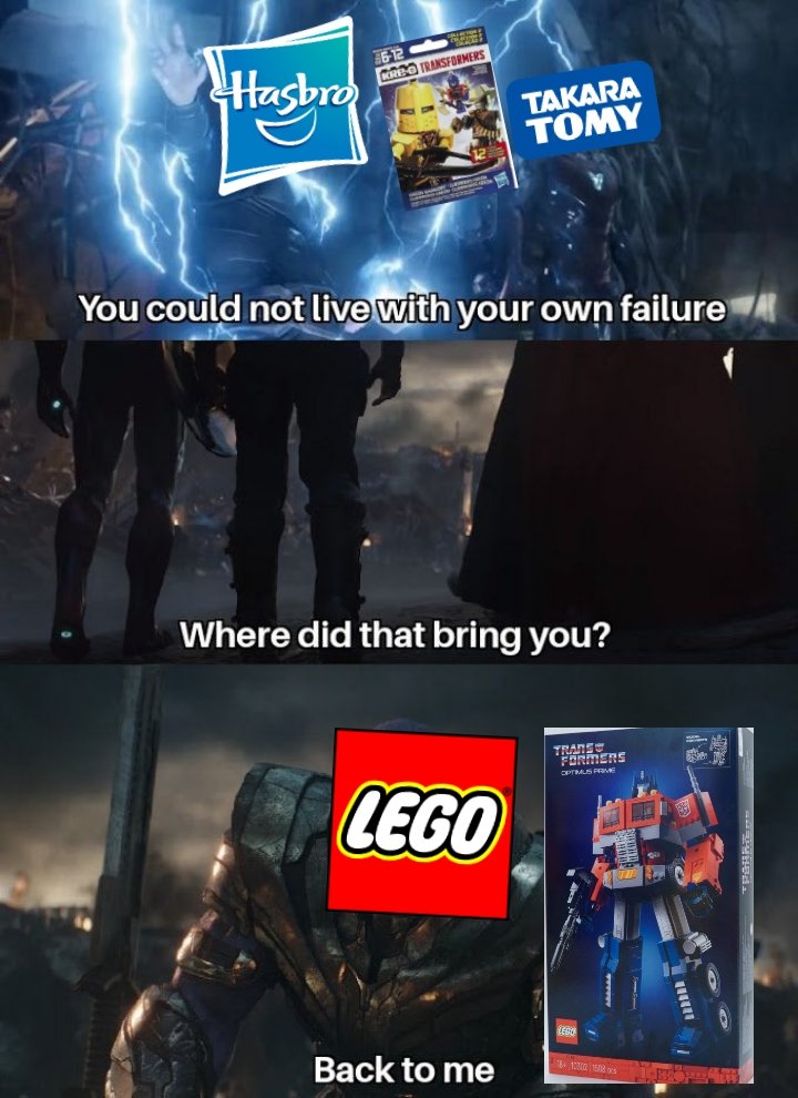 Lord_Megs's tweet photo. @LEGO_Group This announcement perfectly sumup in one image: https://t.co/Po8gvAyzmQ