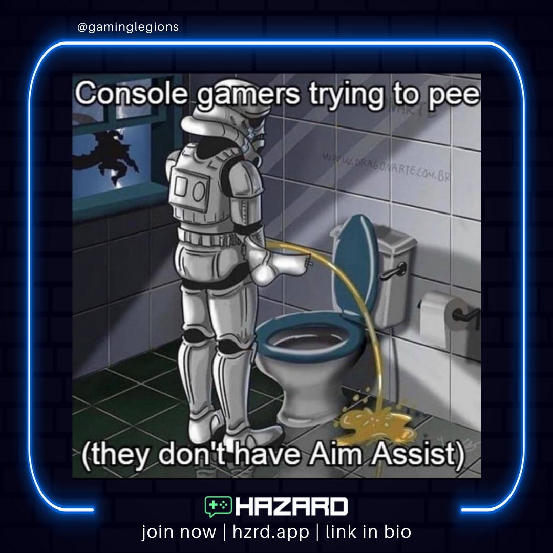 RealHazardInc's tweet photo. Shoutout to all console gamers... https://t.co/U9ufc30RTL