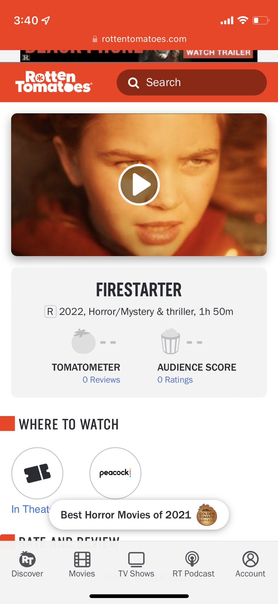 Movie Reviews By JT on Twitter "wondering why there no rotten tomatoes