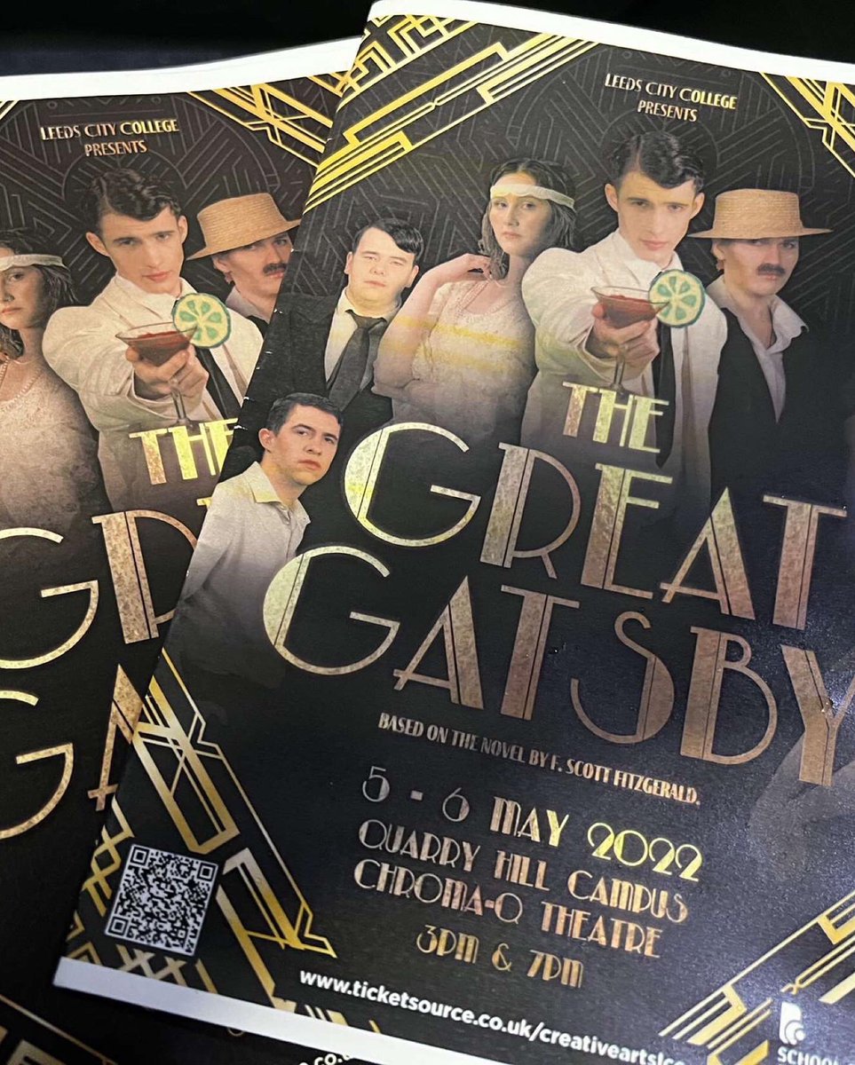 benjaminge2004's tweet photo. The Great Gatsby!
I worked on this show with @LCCActing and the @LCC_Backstage crew, I got to mix the microphones and operate qlab during the tech and shows with @MariaJenkinson6 as the sound designer.
We both put it creative ideas together to creat the best work we could! https://t.co/YaEF1OLWVP