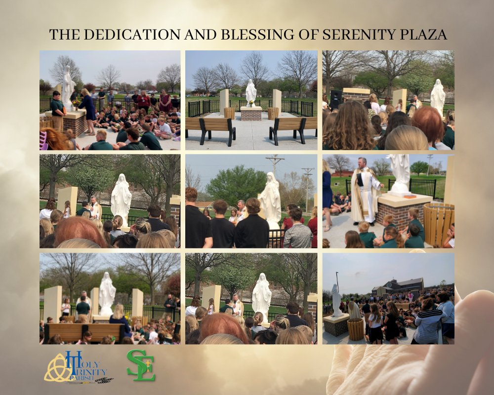SEGaels's tweet photo. Last night's Dedication and Blessing of Serenity Plaza.
.
.
.
#stedmondcatholicschool #holytrinityparish #serenityplaza #blessing #dedication #fortdodge https://t.co/l9RrnwxR57