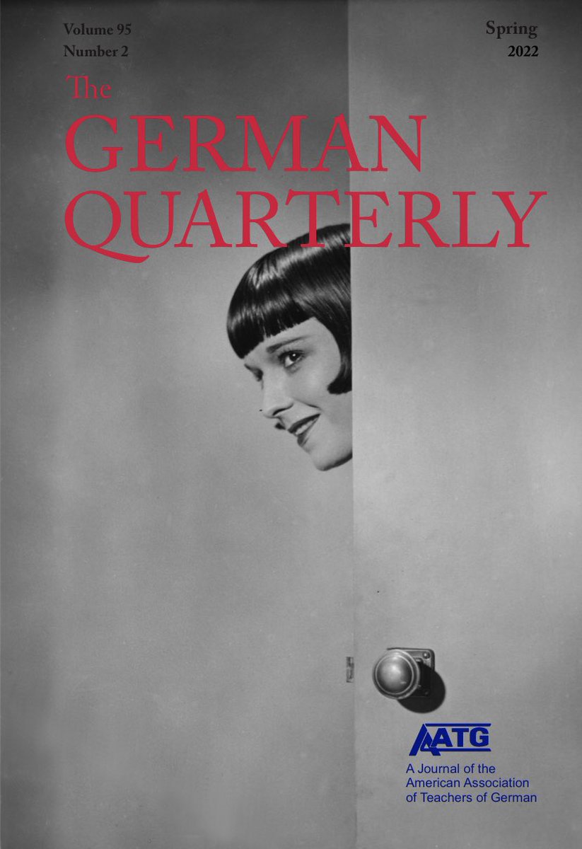 GermanQuarterly's tweet photo. Happy to announce the Spring 2022 issue of @GermanQuarterly featuring Sean Toland on Hoffmann’s music writing, @PetraWatzke on Rosa Porten, @sschweb1 on Lulu’s smile, @WesleyGrafWald on dance photos of Kreuzberg and Georgi, and Jakub Gortat on “Der Überläufer”! https://t.co/5ZuelnXhKT