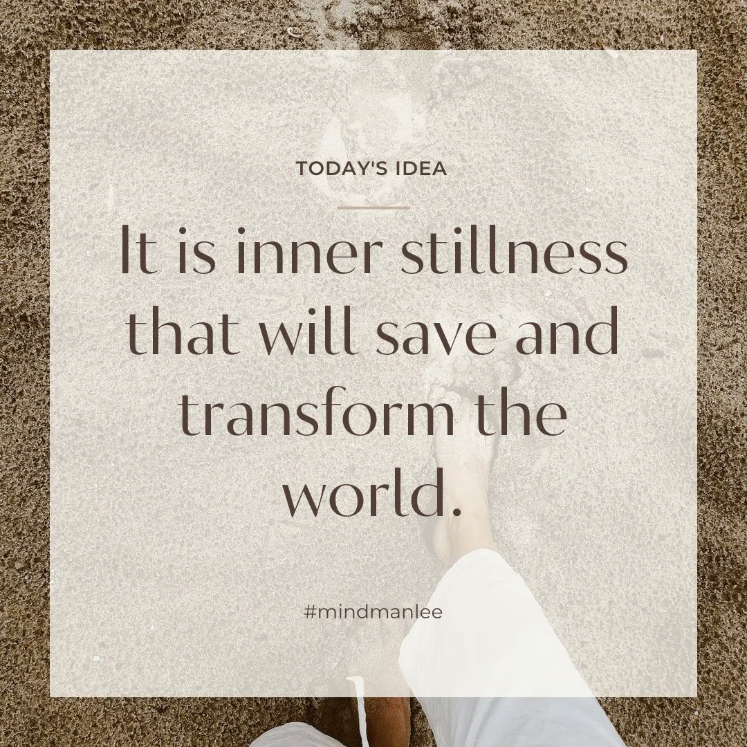LeeSpelzini's tweet photo. Inner stillness will transform and save the world, one person at a time.
When’s your time?
#stillness #innerpeace #transformation #mindmanlee https://t.co/JjaaHHRtgD