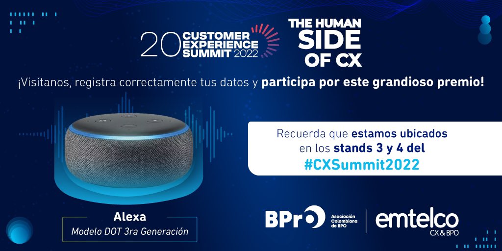 emtelco's tweet photo. ¡En nuestro stand tenemos maravillosos premios! 🪄🫶🏻 Visítanos, conoce más de nuestras nuevas unidades de negocio y descubre por qué #emtelco ahora es un experience HUB. 💙 #CXSummit2022 #emtelcoPresente #Somosemtelco #Cartagena #CX #Latinoamérica https://t.co/zwhiLi6lKd