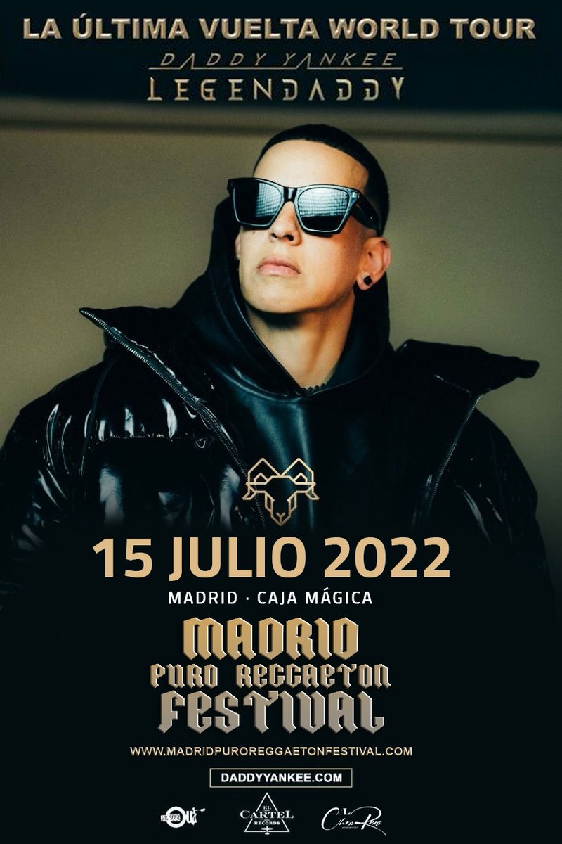 daddy_yankee's tweet photo. Estos son mis únicos conciertos en Europa. Consigue tus boletos YA por que quedan pocos. #legendaddy https://t.co/FWRMCpXxc6