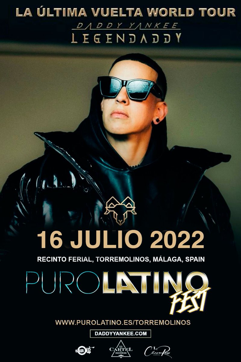 daddy_yankee's tweet photo. Estos son mis únicos conciertos en Europa. Consigue tus boletos YA por que quedan pocos. #legendaddy https://t.co/FWRMCpXxc6