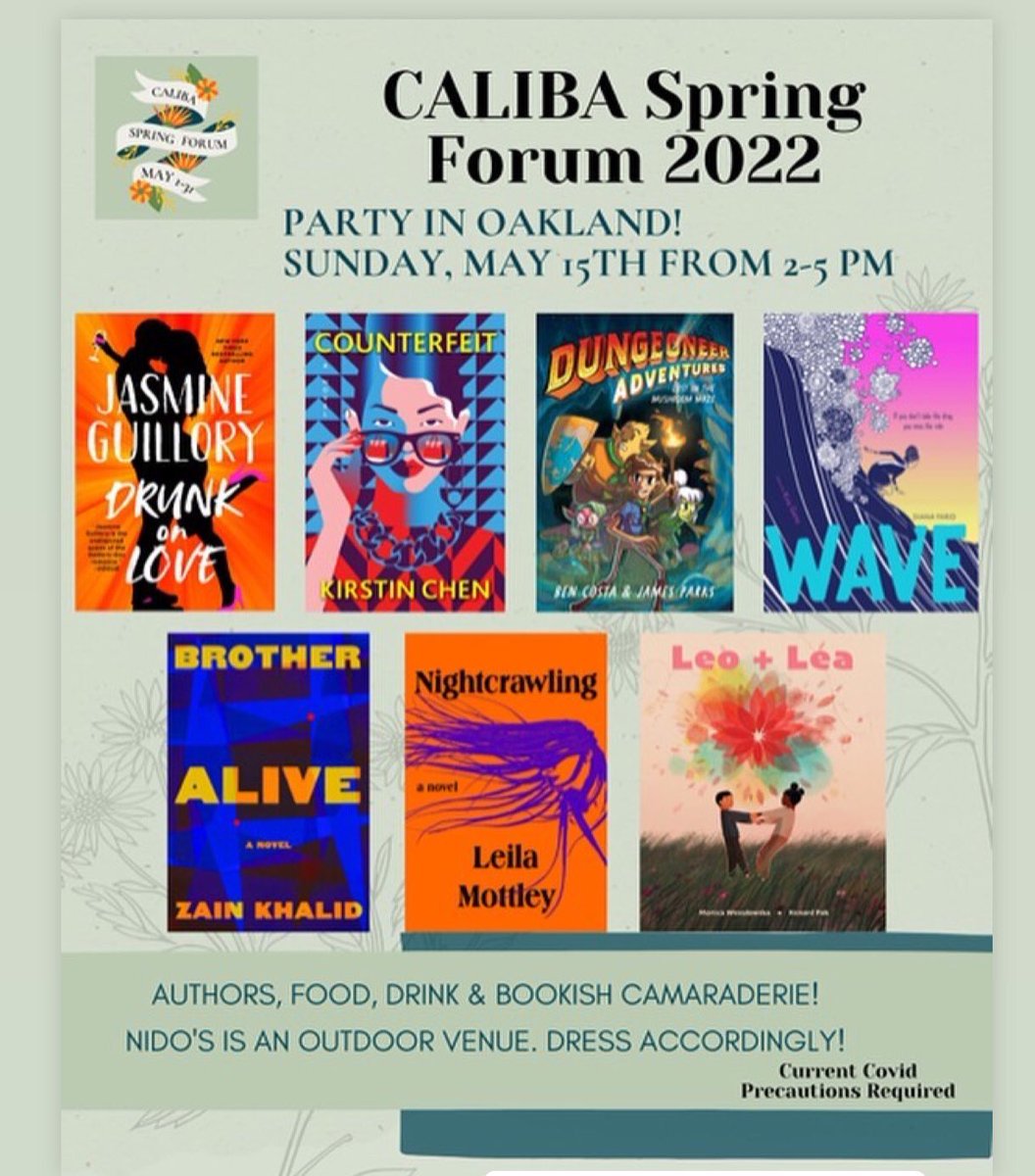 _artelixir's tweet photo. Thrilled to be gathering  @CalibaBooks ‘s Spring Forum Party this Sunday 2pm w/ @thebestjasmine @kirstin_chen @bencosta @zaintkhalid @leilamottley @m_wesolowska 
Can’t wait to celebrate our books!🔥

Register👇🏽
https://t.co/aAqMkzIN1z

#authorevent #Oakland #independentbookstore https://t.co/fw0yhNJTK1