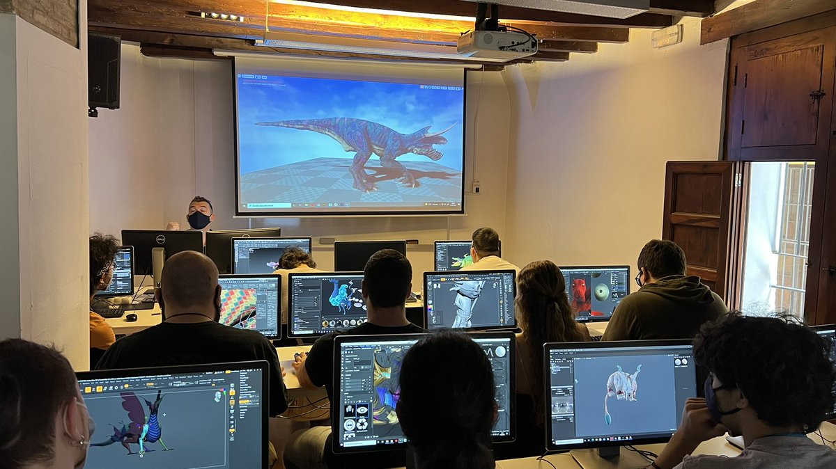 ESAT_Valencia's tweet photo. 🔥 Última clase del curso de Modelado #3D con nuestros alumnos de 2do de #arte para #videojuegos #ESAT_Inside
@ESAT_Valencia
Echaremos de menos las clases de Samu 🦾🦾🦾 https://t.co/CA3YeuVfk1