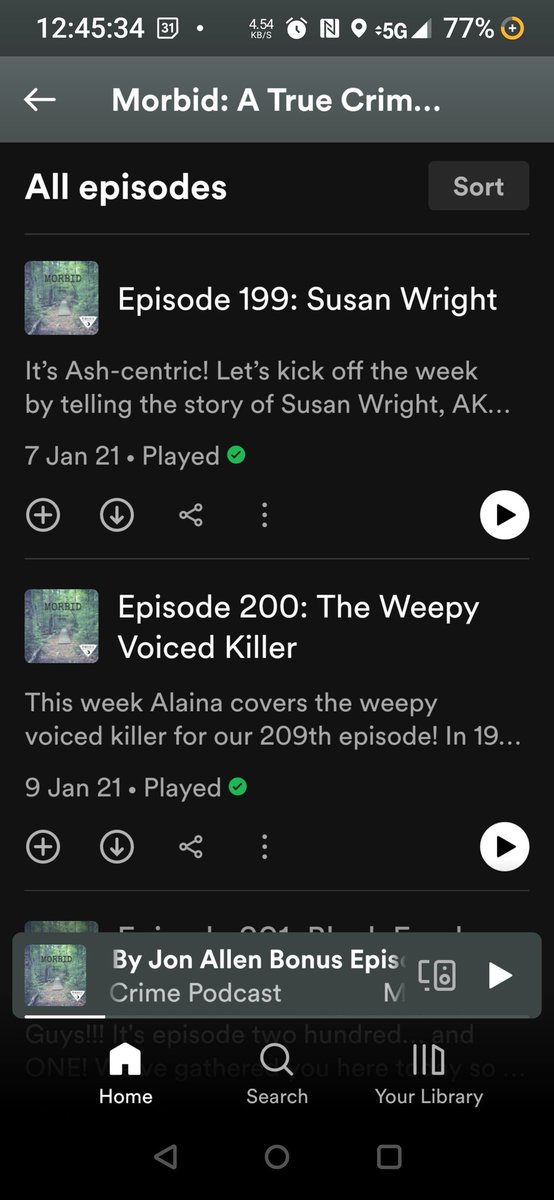 AlphaWolfMaggie's tweet photo. I started off with Crime countdown &amp; started listening to @AMorbidPodcast . I decided to started at ep. 199 then went to the very beginning when you guys sounds like you underwater lol. I'm now on "The Meaning of Christmas" &amp; almost caught up when I left off. I love you girls! ❤️ https://t.co/JUXQsgjCIb