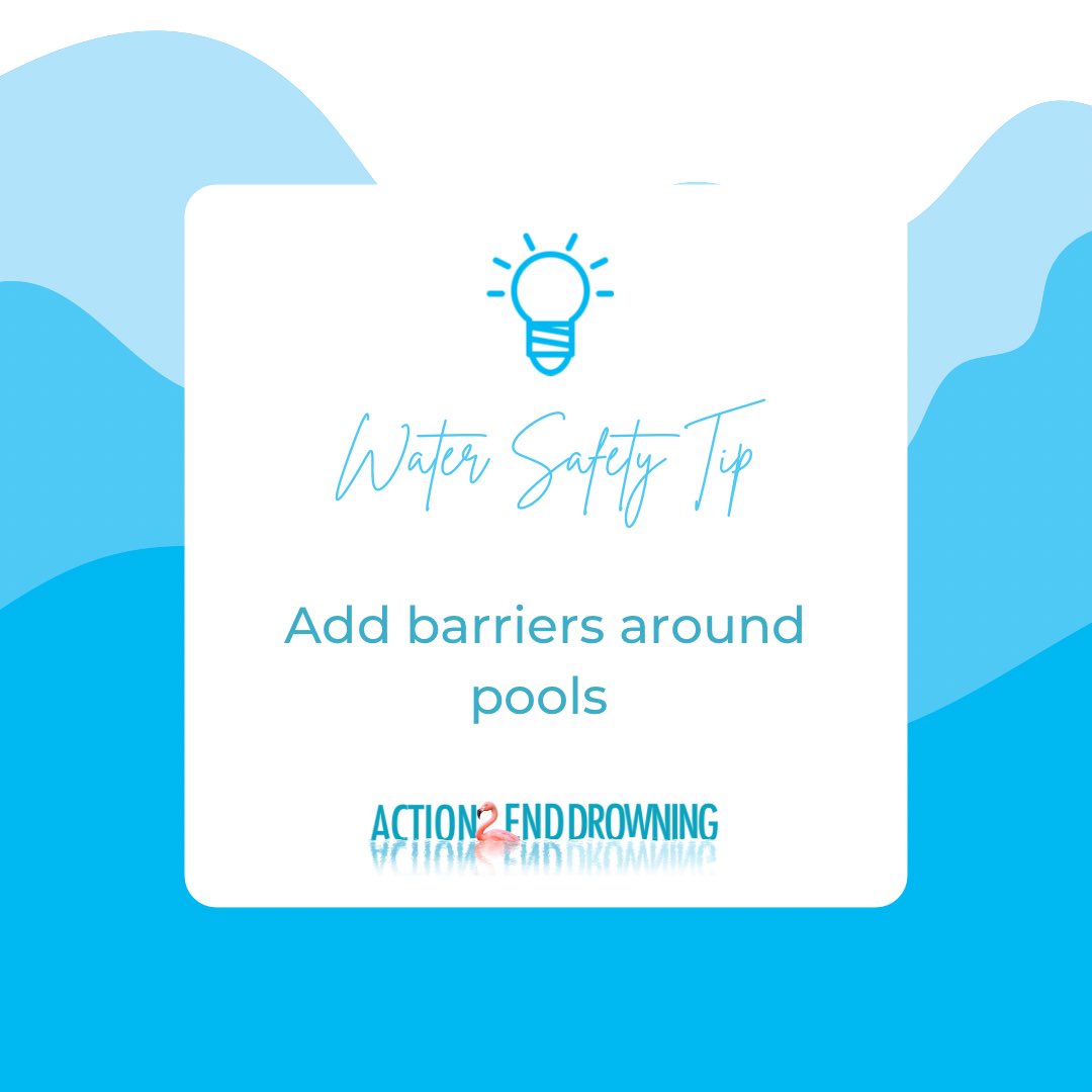 Install a fence or wall that is at least five feet high completely around the pool.

#waterwafety #nationalwatersafetymonth #watersafetymonth #safetyfirst #watersafetyawareness #redcross #action2enddrowning #enddrowning #DrowningIsPreventable #drowningissilent #neverswimalone