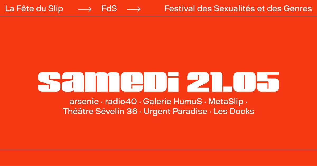 FdSfestival's tweet photo. [THREAD] 🔥 SAMEDI 21.05 - SATURDAY 21.05 🔥

Retrouvez sous ce tweet tous les événements de la FdS du Samedi 21 Mai. Troisième jour du festival! ☀️

See you there!! https://t.co/uqc21AQRB2