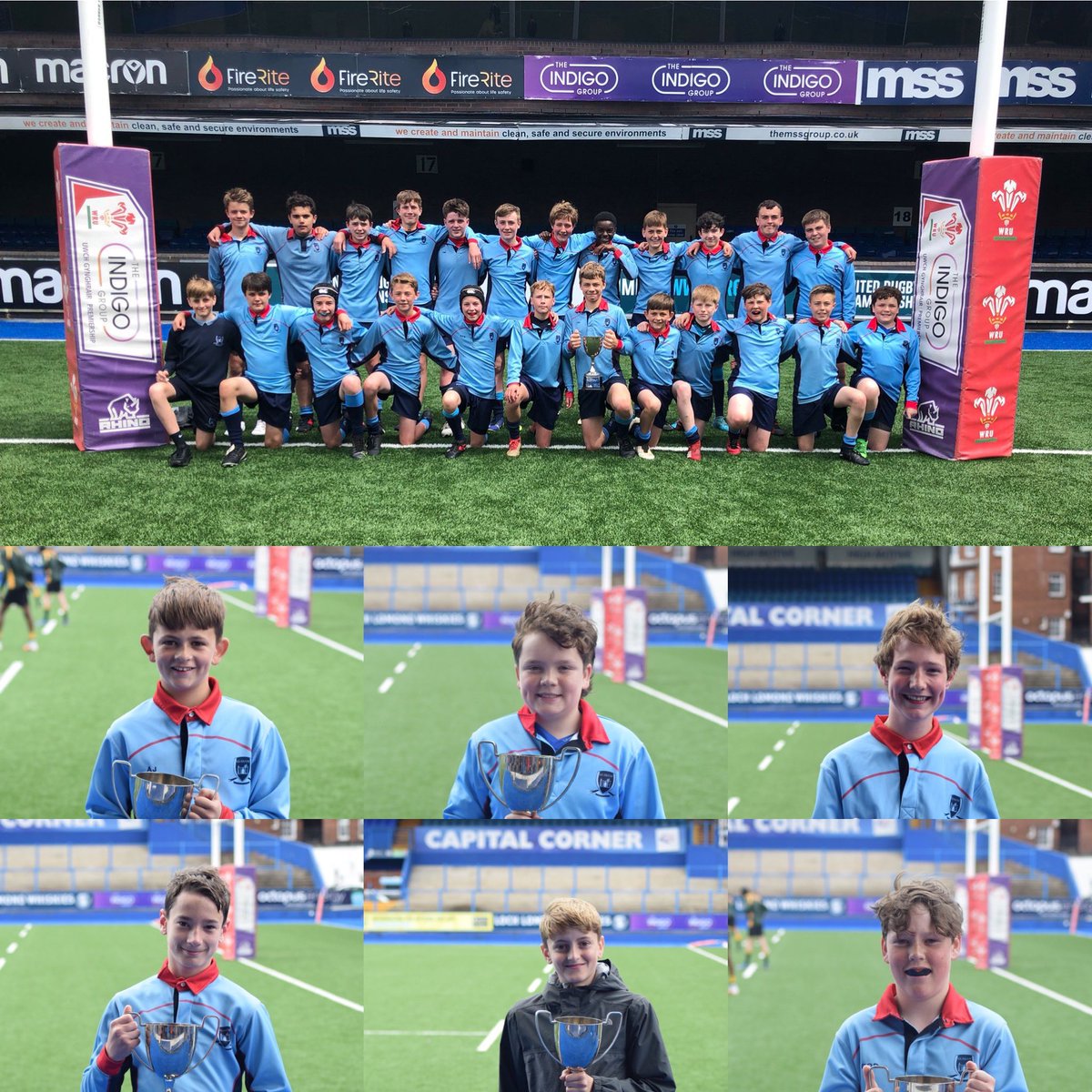 GavEvans81's tweet photo. @Cardiff_Rugby @RygbiCaerdydd 
Blwyddyn 8 Pencampwyr 
Diwrnod arbenning am @RygbiGlantaf @Ysgol_Glantaf 

Very proud of all the boys today https://t.co/8tuIXcZpRd