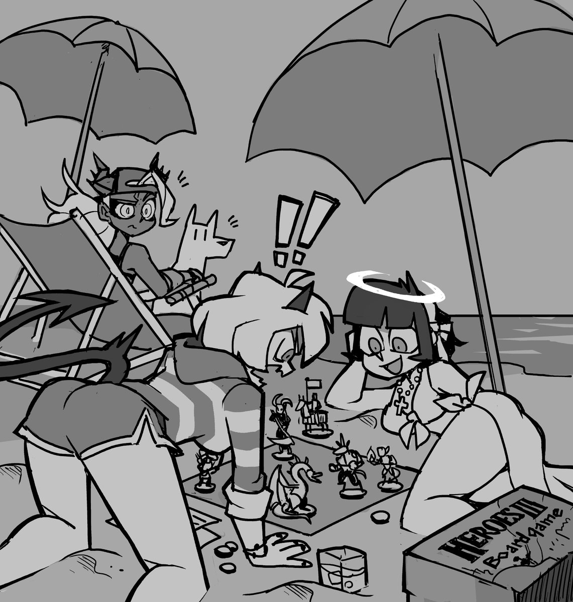 on the beach 