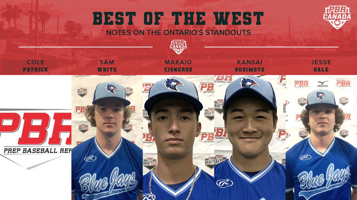 PrepBaseballBC's tweet photo. 🔥 Best of West: Ontario Standouts 🔥

Our staff went to Kamloops to watch the Best of the West tournament. 

Five players caught our scouts eyes over the four days 👀

@ColePatrickk44
@samwhite116 
@Makaio111
@SugimotoKansai 
@jdbaseball15

🔗 https://t.co/3Nu72dpz3v

#BeSeen 🇨🇦 https://t.co/NAtzWmskzI