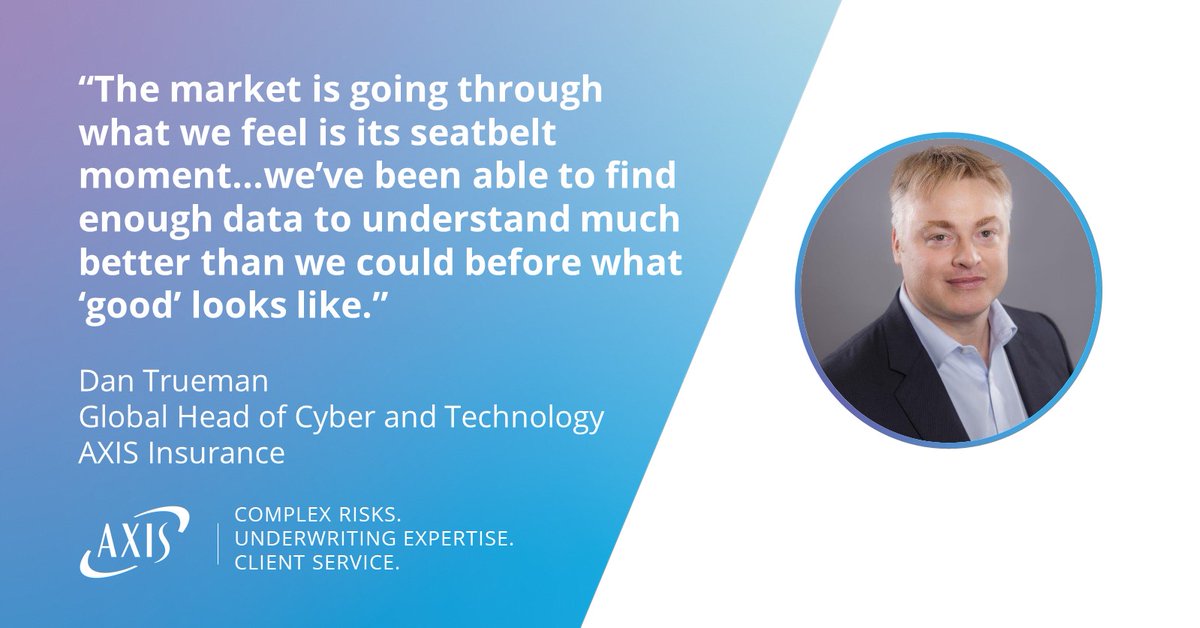 AXIS_Capital's tweet photo. In discussion with @GeogheganMC on the Voice of Insurance podcast, #AXISInsurance Global Head of Cyber and Technology Dan Trueman shares his insights on the evolution of #cyber over the past two years and managing systemic risk. Listen here: https://t.co/z5uAVbfJpM #insurance https://t.co/eIRBIHqOvE