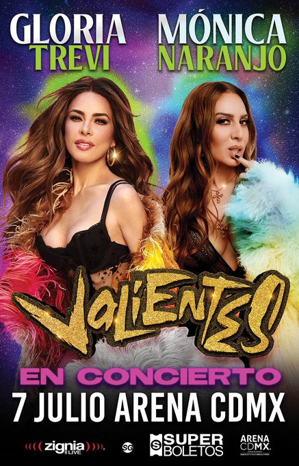 Dos reinas se apoderarán de la @ArenaCdMexico JULIO 7. @GloriaTrevi & @monicanaranjo Tickets aquí ->