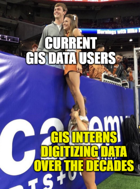 MatthewHMalone's tweet photo. 👏 Many thanks to all #GIS interns past and present, for your data efforts! #mappymeme https://t.co/EL5Qjts0l2