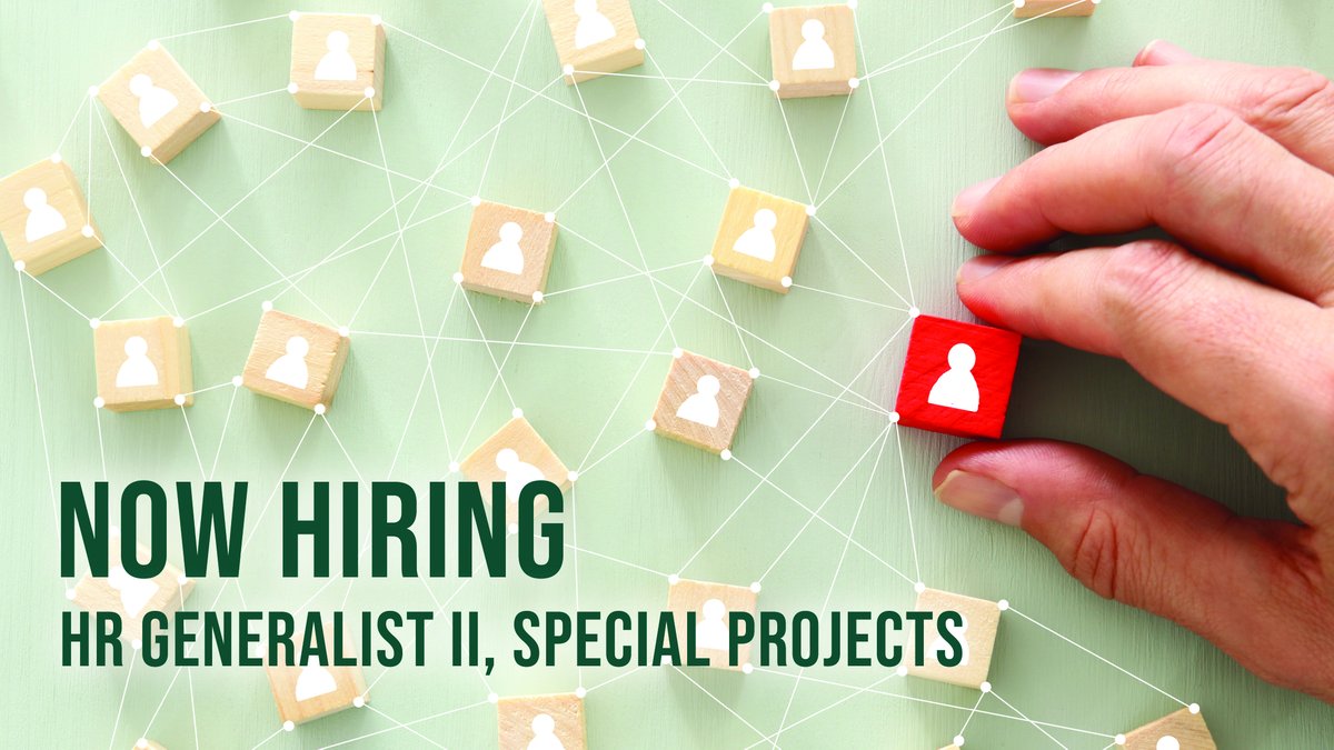 rhwhiteco's tweet image. Now Hiring! HR Generalist II, Special Projects! Apply now for this and other positions. #JoinOurTeam ow.ly/J2qK50J5r63