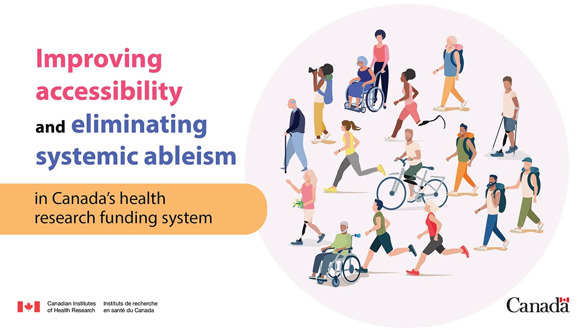 CIHR_IRSC's tweet photo. #CIHR welcomes expressions of interest to join virtual sessions to discuss ableism and barriers to #accessibility in the health research funding system. 

Deadline: May 26, 2022 
Learn more: https://t.co/B5GER2rW8F

#a11y https://t.co/fapOXu3Dwc