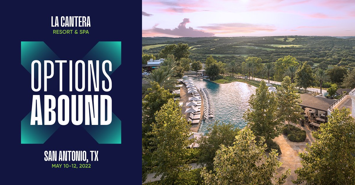 OptionsConf's tweet photo. Conference attendees, come down to La Cantera’s gorgeous infinity pool and join our sponsors for an afternoon of networking at the Topaz Cabana Event. #OptionsConf2022 #Day2 #LaCanteraResort https://t.co/POSGX46bqv