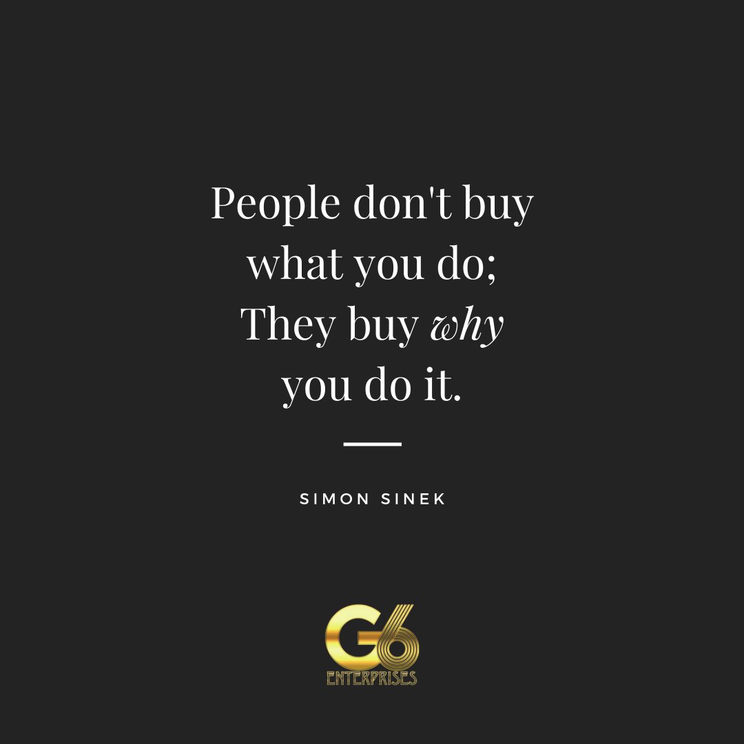 G6Enterprises's tweet photo. With any business, the intent is to solve a problem that makes a world of difference.  Reflect on your why.  Brand with purpose.
https://t.co/7bjlboUmGB

#qotd #wednesdaythought #venturecapital #startups #branding #business #sports #getcoachedup #technology #NFT #NIL https://t.co/JYeMVDKAcP