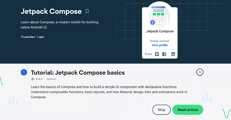 crafty's tweet photo. Some great #JetpackCompose updates at #GoogleIO with 1.2 Beta (API stable) new tooling including ✨LiveEdit✨, updated Codelabs and new Performance &amp; Interactions guides.