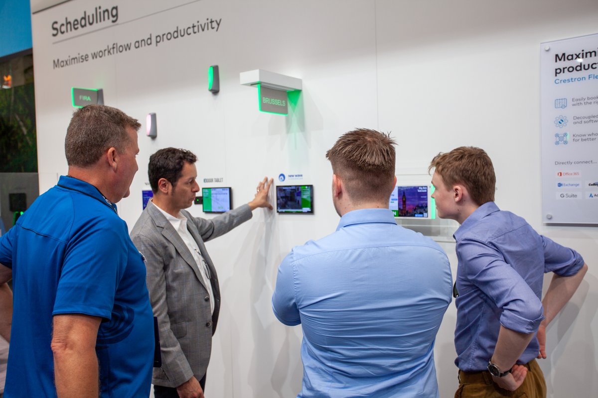 Crestron's tweet image. Make it easy for everyone to book the right space with the right technology, in-office or remote, with Crestron Flex scheduling.

Learn more: ow.ly/ioi450J4A5W
#CrestronISE2022 #ISE2022