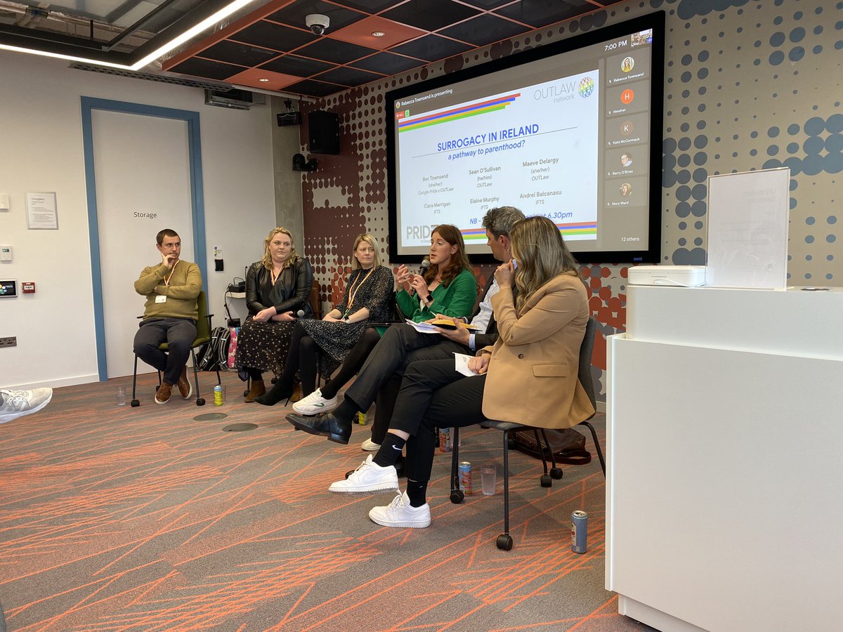 OUTlaw_Network's tweet photo. Huge thanks to our friends at @IrishFamiliesTS for sharing their personal experiences with surrogacy at our OUTLaw x @Google event this evening! https://t.co/FE2oq8qkN4