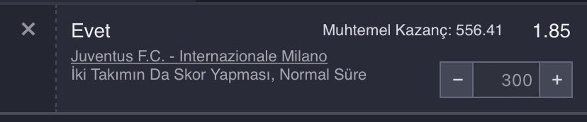 Juventus Milan kg var 1.85 

#Rolling #bahis #kasa #iddaa #canlıbahis #won