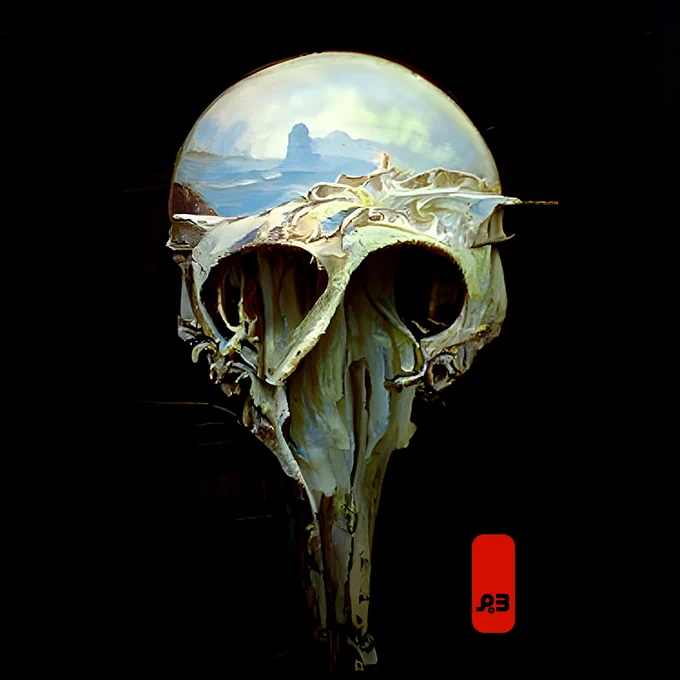 "Skullscapes".
Faberge eggs but creepier ;)
AI generator and Photoshop.
#artexploration #nightcafe 