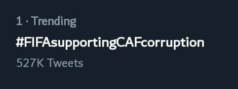 ihatezlu's tweet photo. اكتر من نص مليون في ساعة
#FIFAsupportingCAFcorruption https://t.co/Fhk7ImWAgk