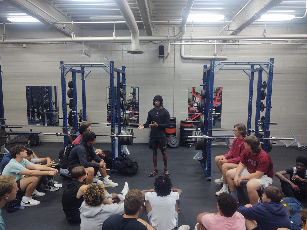 Troy Hoff (@coach_thoff) on Twitter photo Appreciate <a href="/David_X_Dope/">David “Hitman” Daniel-Sisavanh¹⁴</a> meeting with our guys today!
"Be where your feet are."
#FAMILY 🔴 #DGD Appreciate <a href="/David_X_Dope/">David “Hitman” Daniel-Sisavanh¹⁴</a> meeting with our guys today!
"Be where your feet are."
#FAMILY 🔴 #DGD