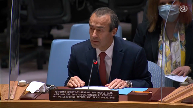 AlMissionUN's tweet photo. In today’s UNSC mtg on #DPRK, #AlbaniaUNSC🇦🇱 called for #SecurityCouncil firm and united response to the #Pyongyang regime’s:

- nuclear threats
- continuous violations of int'l law &amp; UNSCRs
- unlawful proliferation program
- malicious cyber activities.

📜https://t.co/CRMK35Q9gv https://t.co/AraYN8C7aU