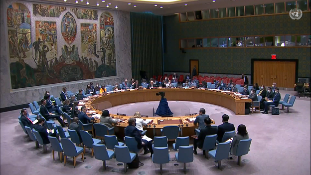 AlMissionUN's tweet photo. In today’s UNSC mtg on #DPRK, #AlbaniaUNSC🇦🇱 called for #SecurityCouncil firm and united response to the #Pyongyang regime’s:

- nuclear threats
- continuous violations of int'l law &amp; UNSCRs
- unlawful proliferation program
- malicious cyber activities.

📜https://t.co/CRMK35Q9gv https://t.co/AraYN8C7aU