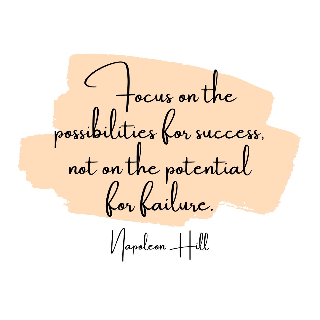 It's easy to see all the ways we can fail at something. The true challenge is to remain focused on the possibilities for success. That's what will propel you forward. 

#endlesspossibilities #successquotes #focusonthegood