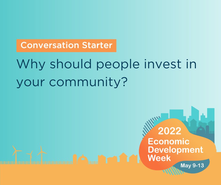 IEDCtweets's tweet image. We&apos;ve got more conversation starters coming this week! Take some time to share with us using #EconDevWeek22